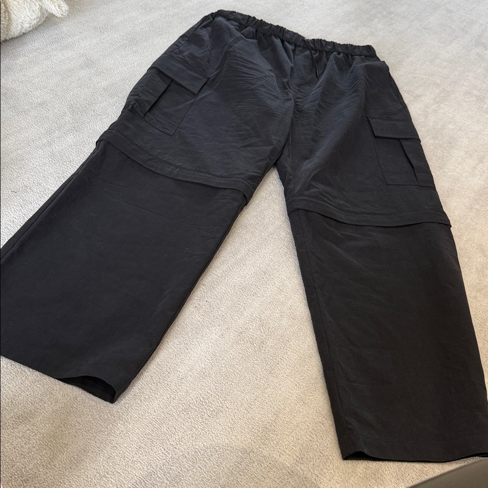 OAK + FORT Black Wide-Leg Pants
